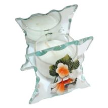 SUPORTE VELAS VIDRO     BA9283