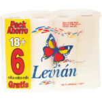 PAPER HYGIENIC LEVIAN WHITE 18+6R