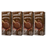 MILK AGROS CHOC.CT 4X200ML