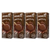 MILK AGROS CHOC.CT 4X200ML