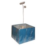 CANDEEIRO TECTO QUAD.AZU.35CM 15695