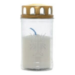 CEMETERY CANDLE 30LL WHITE