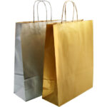 BAG PAPER 32X14X40CM OURO/PRA