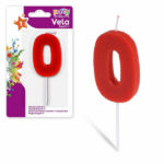 CANDLE ANIVERSARIO VERM.N0 68024