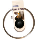 TAMPA GLASS ARO INOX 22CM 302