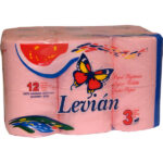 PAPER HYGIENIC LEVIAN ROSA 3F.12R