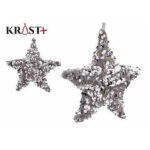 ADORNMENT CHRISTMAS STAR PRATA 96687