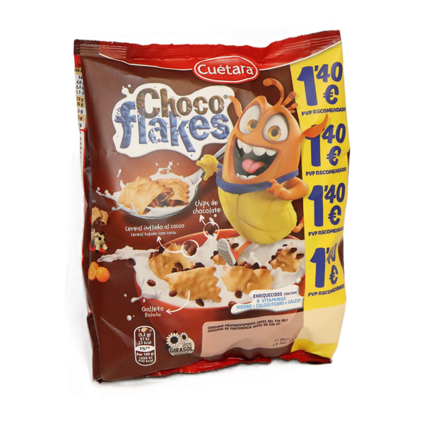 Bolachas Cuetara Choco Flakes 120g Plastisol