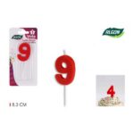 CANDLE ANIVERSARIO VERM.N9 74956