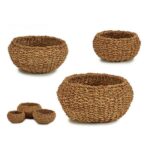 STRAW BASKET RED.CJ3 57898