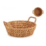 STRAW BASKET C/A.RED.35CM 78402
