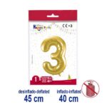 BALLON DEC.OURO C/V.N3 5939-3