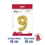 BALLON DEC.OURO C/V.N9 5939-9