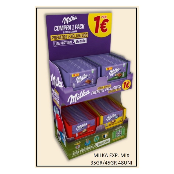 CHOCOLATE MILKA MIX 35G/45G 48UN