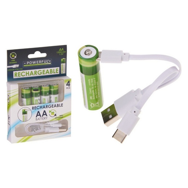 PILHA POWERF.REC.AA BL4 C/CABO