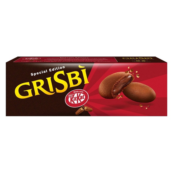 BOLACHAS GRISBI CREME KIT KAT 112G