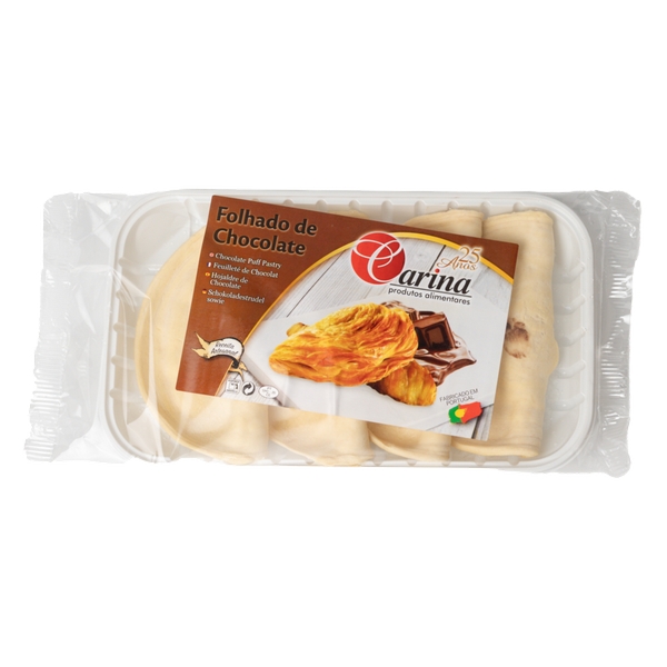 FOLHADO CHOC.CARINA 4UN 300G