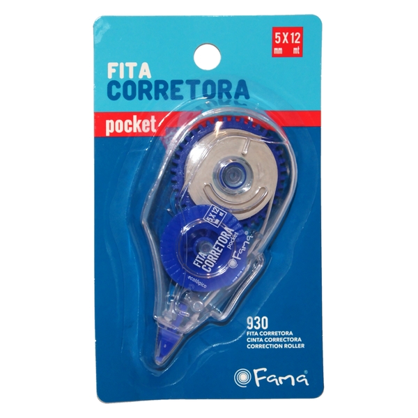 CORRETOR TAPE FAMA 5MMX12M CORRETOR TAPE FAMA 5MMX12M