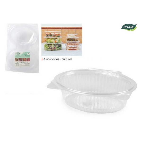 RECIPIENTE PL.OVAL 375ML CJ4 377578 RECIPIENTE PL.OVAL 375ML CJ4 377578