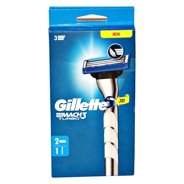 MACHINE GILLETTE MACH3 TURBO+2LAM. MACHINE GILLETTE MACH3 TURBO+2LAM.