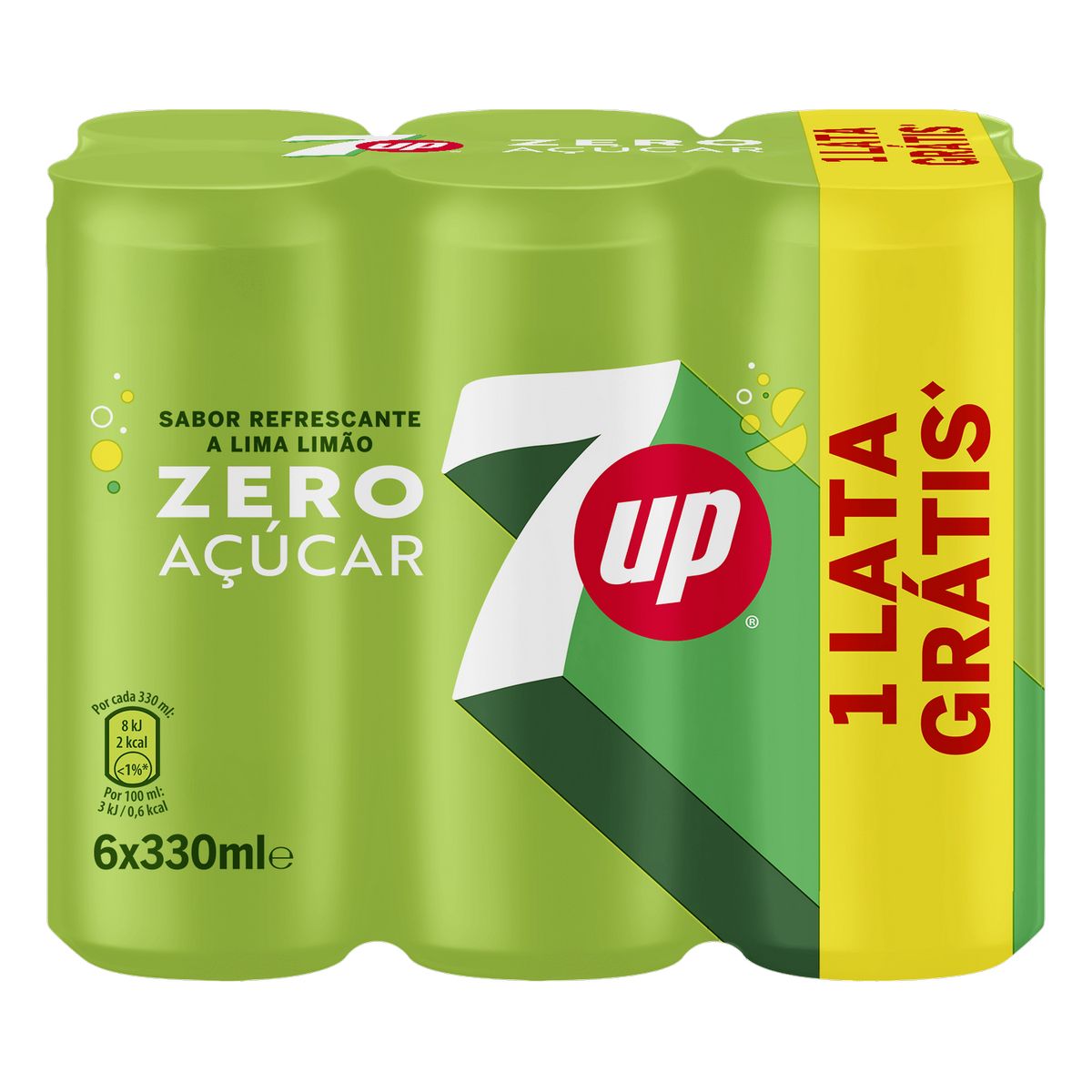 SOFTDRINK 7UP ZERO LT 33CL L6P5 SDR SOFTDRINK 7UP ZERO LT 33CL L6P5 SDR