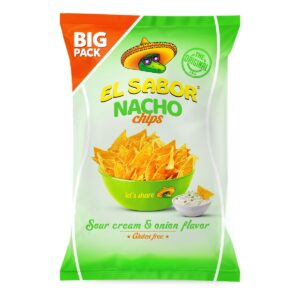 NACHOS EL SABOR NATA&CEB.180G