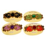 HAIR BARRETTE DOUR/FLOR SORT.C-007